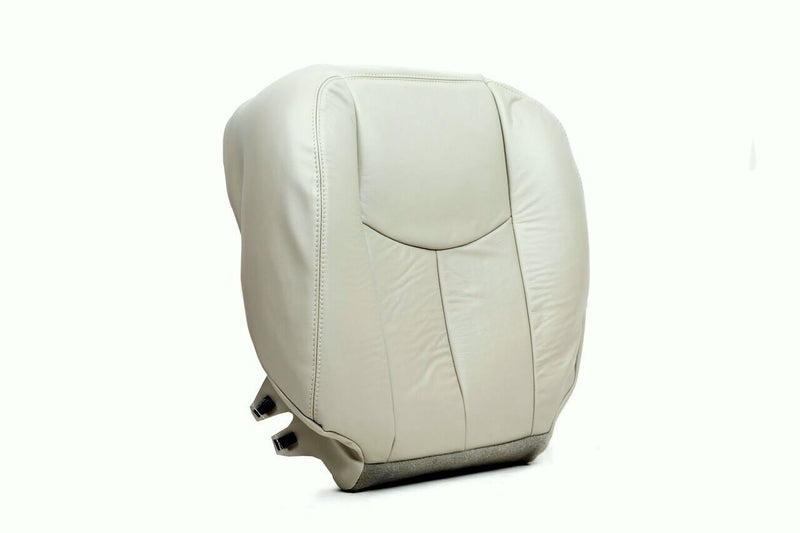 03 04 05-06 Chevy Tahoe Suburban Driver Bottom & Lean Back Seat Cover Tan Vinyl- 2000 2001 2002 2003 2004 2005 2006- Leather- Vinyl- Seat Cover Replacement- Auto Seat Replacement