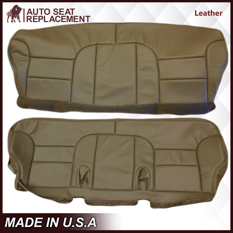 1995-1999 GMC Sierra SLT SLE 2nd Row Bench Seat Cover in Tan: Choose your options- 2000 2001 2002 2003 2004 2005 2006- Leather- Vinyl- Seat Cover Replacement- Auto Seat Replacement
