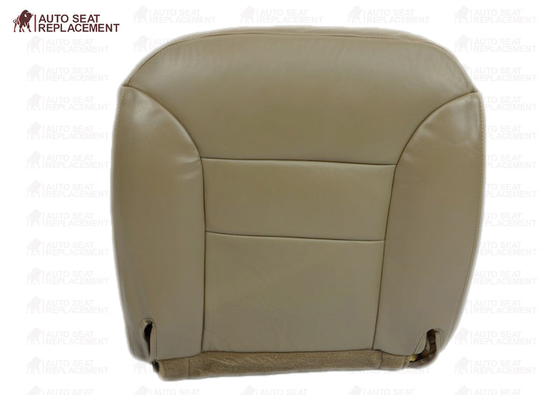 1995 1996 Chevrolet Tahoe Suburban Driver or Passenger Bottom Seat Cover Neutral Tan- 2000 2001 2002 2003 2004 2005 2006- Leather- Vinyl- Seat Cover Replacement- Auto Seat Replacement