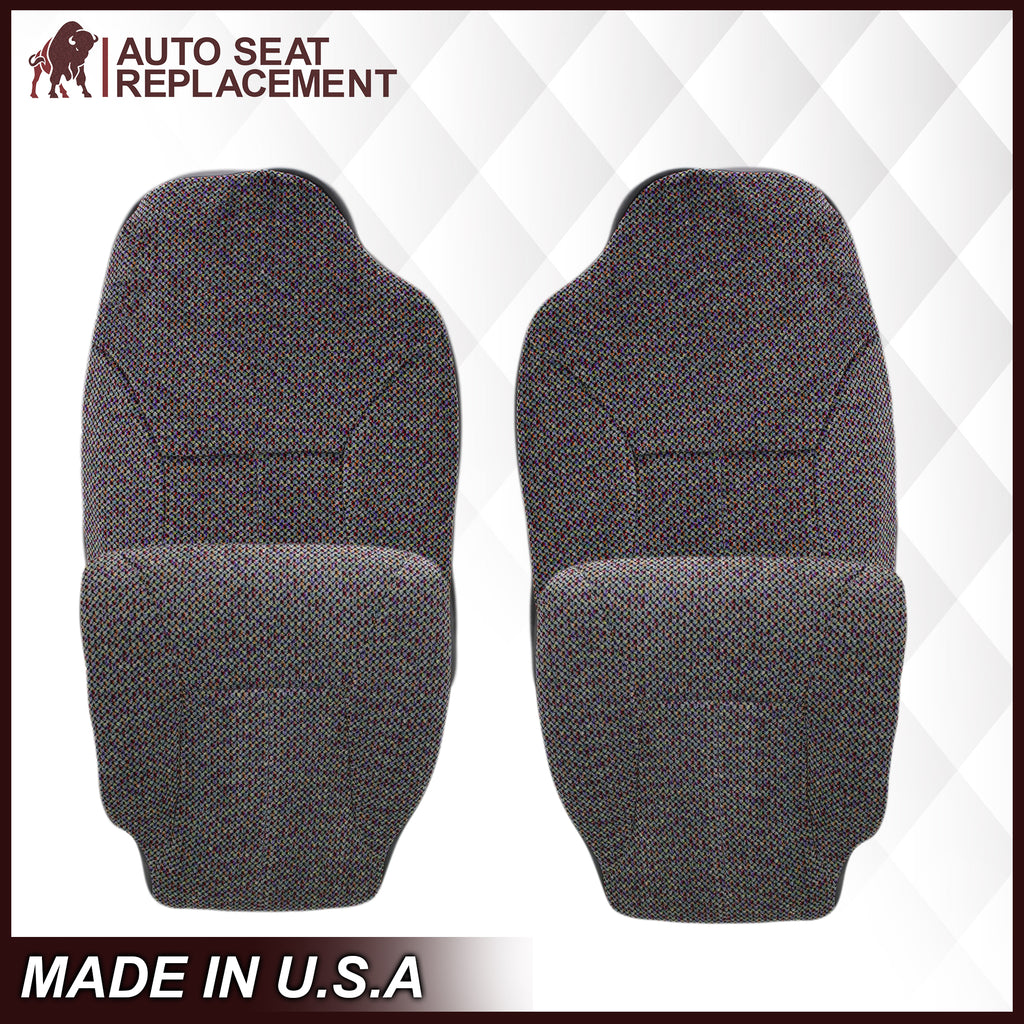 1998-2002 Dodge Ram 2500 3500 SLT Laramie Seat Cover in Cloth with Dark Gray skirt : Choose From Variation- 2000 2001 2002 2003 2004 2005 2006- Leather- Vinyl- Seat Cover Replacement- Auto Seat Replacement