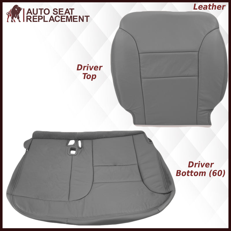 1995-1999 Chevy Tahoe/Suburban/Silverado Seat Cover in Gray (60/40 Bench Bottoms): Choose your options- 2000 2001 2002 2003 2004 2005 2006- Leather- Vinyl- Seat Cover Replacement- Auto Seat Replacement