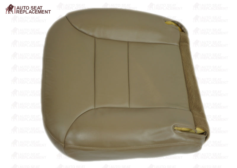 1995 1996 Chevrolet Tahoe Suburban Driver or Passenger Bottom Seat Cover Neutral Tan- 2000 2001 2002 2003 2004 2005 2006- Leather- Vinyl- Seat Cover Replacement- Auto Seat Replacement