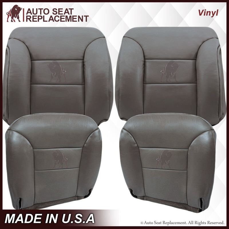 1995-1999 GMC Sierra SLT SLE Seat Cover in Gray: Choose your options- 2000 2001 2002 2003 2004 2005 2006- Leather- Vinyl- Seat Cover Replacement- Auto Seat Replacement