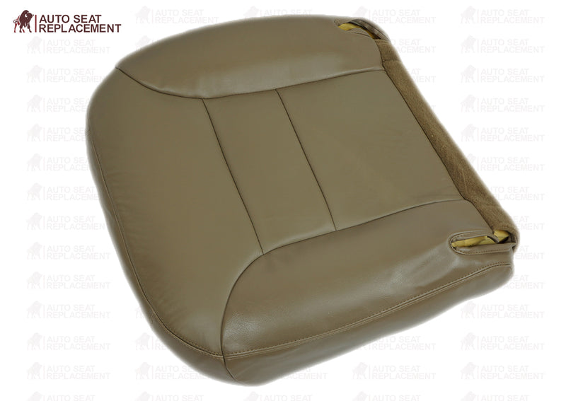 1995-1999 Chevrolet Tahoe Suburban Bottom-Top Seat Cover Neutral Tan- 2000 2001 2002 2003 2004 2005 2006- Leather- Vinyl- Seat Cover Replacement- Auto Seat Replacement