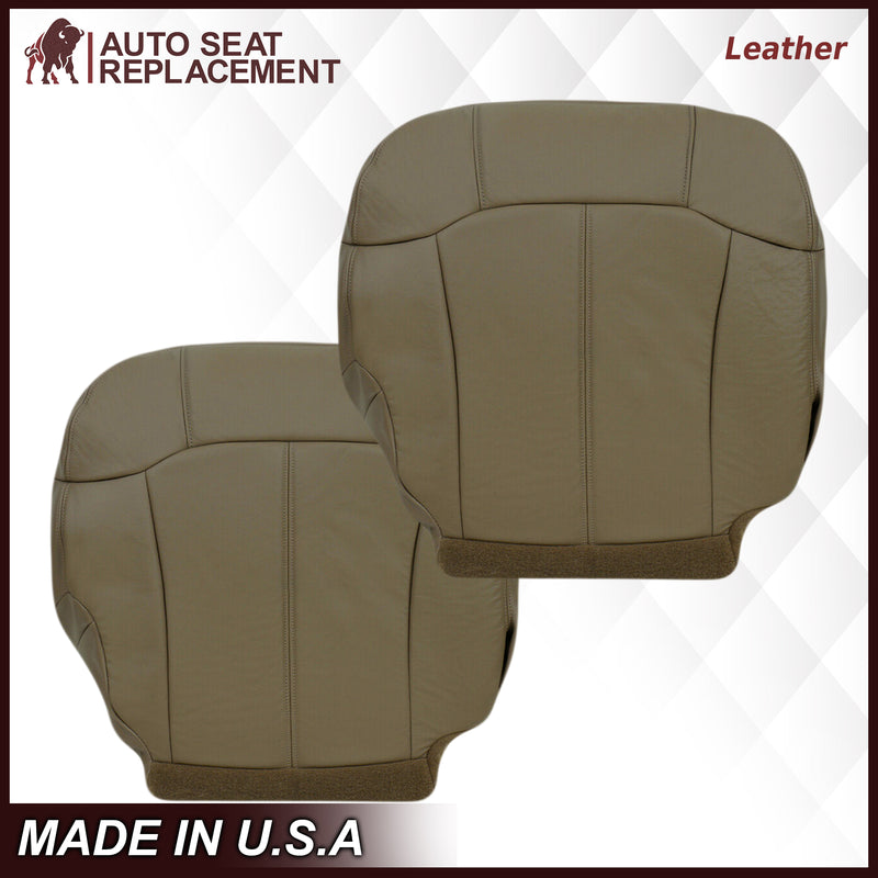 1999-2002 GMC Sierra Seat Cover in Tan: Choose From Variations- 2000 2001 2002 2003 2004 2005 2006- Leather- Vinyl- Seat Cover Replacement- Auto Seat Replacement