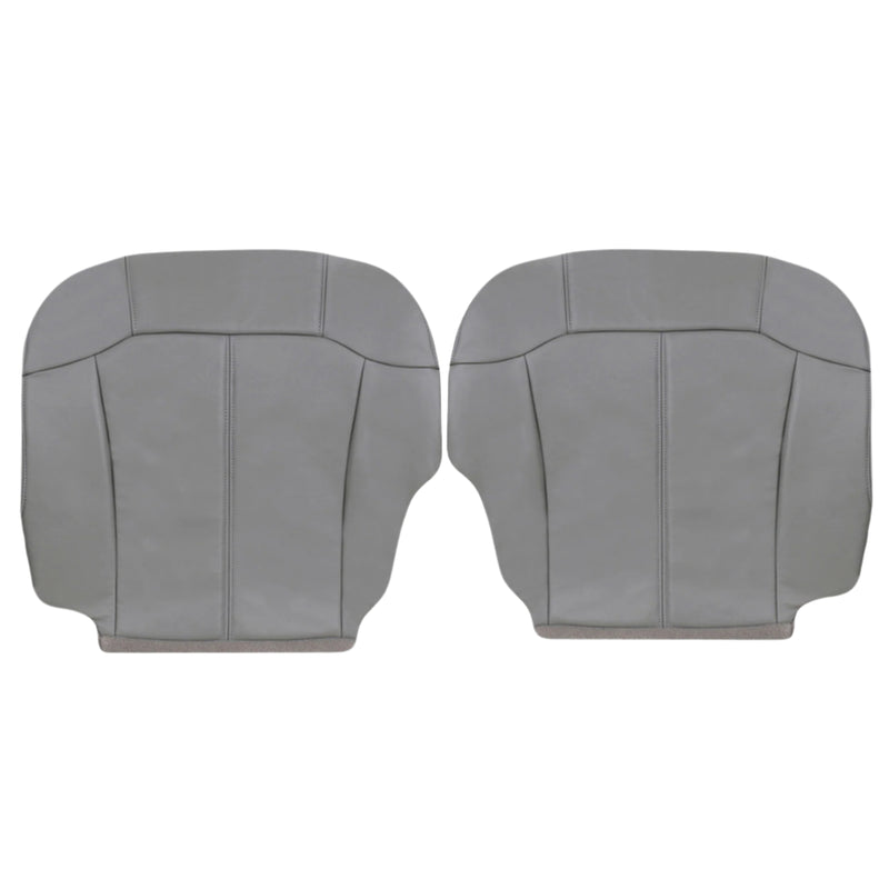 1999-2002 Chevy Silverado Seat Cover in Light Gray: Choose From Variations- 2000 2001 2002 2003 2004 2005 2006- Leather- Vinyl- Seat Cover Replacement- Auto Seat Replacement