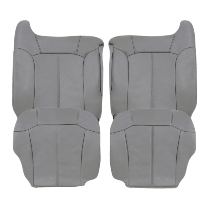 1999-2002 Chevy Silverado Seat Cover in Light Gray: Choose From Variations- 2000 2001 2002 2003 2004 2005 2006- Leather- Vinyl- Seat Cover Replacement- Auto Seat Replacement