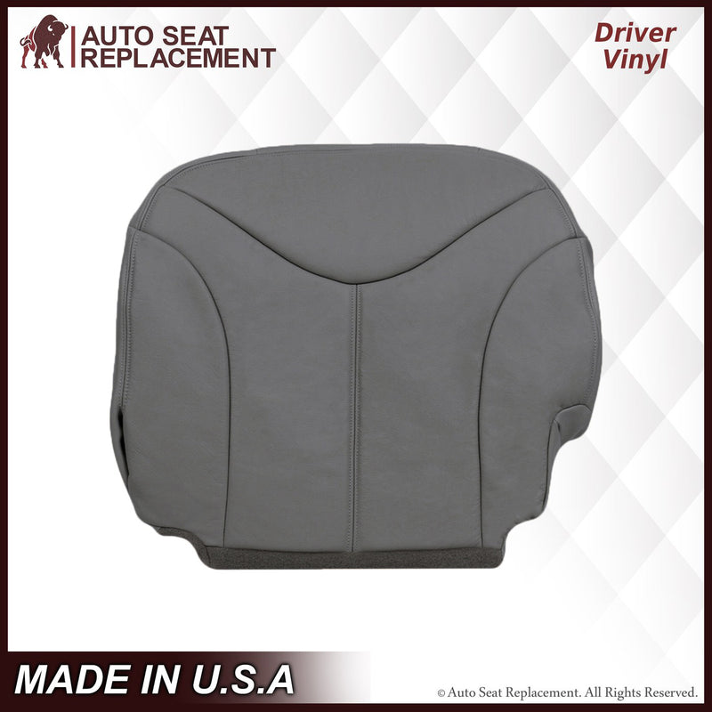 2000-2002 GMC Yukon XL Seat Cover in Pewter Gray: Choose From Variation- 2000 2001 2002 2003 2004 2005 2006- Leather- Vinyl- Seat Cover Replacement- Auto Seat Replacement