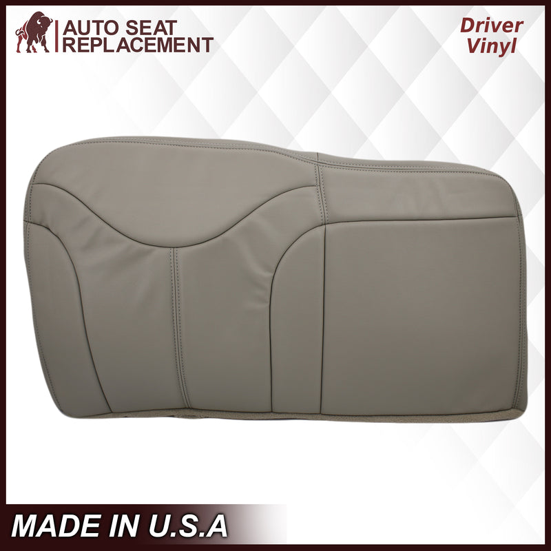 2000-2002 GMC Yukon XL Rear Back Captain Seat 50/50 or Bench Seat 60/40 Bottom Seat Cover Tan- 2000 2001 2002 2003 2004 2005 2006- Leather- Vinyl- Seat Cover Replacement- Auto Seat Replacement