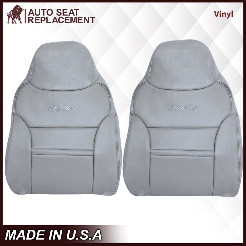 2000-2001 Ford Excursion Seat Cover in Gray: Choose From Variation- 2000 2001 2002 2003 2004 2005 2006- Leather- Vinyl- Seat Cover Replacement- Auto Seat Replacement