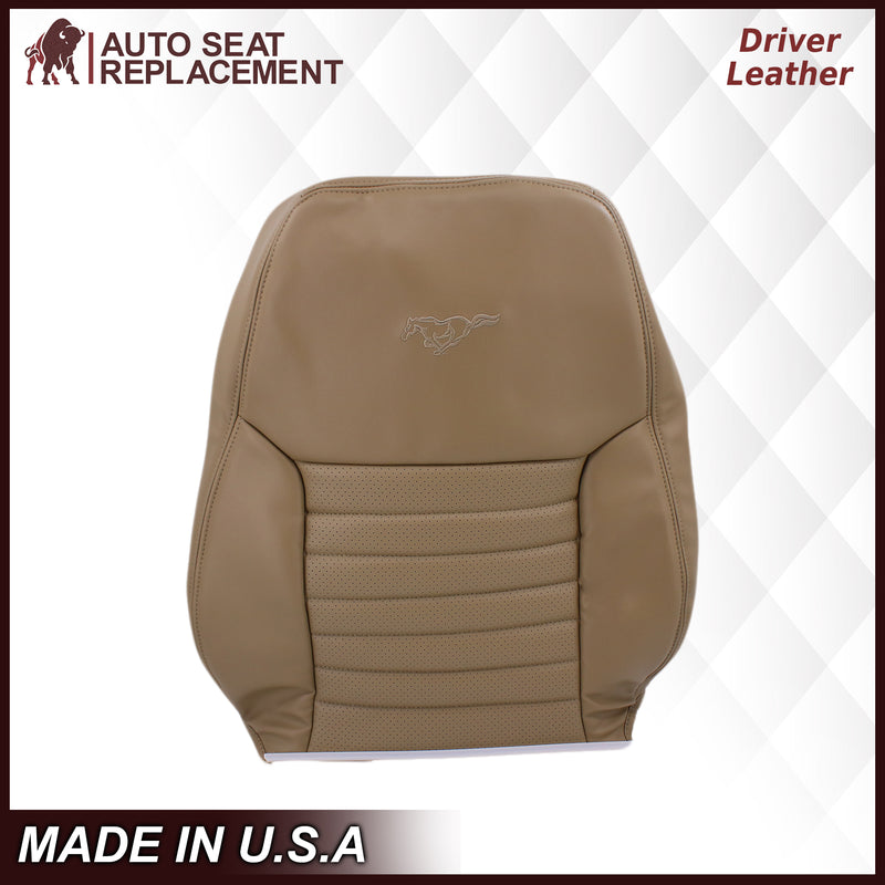 1999-2004 Ford Mustang GT Convertible in Medium Parchment Tan: Choose From Variation- 2000 2001 2002 2003 2004 2005 2006- Leather- Vinyl- Seat Cover Replacement- Auto Seat Replacement