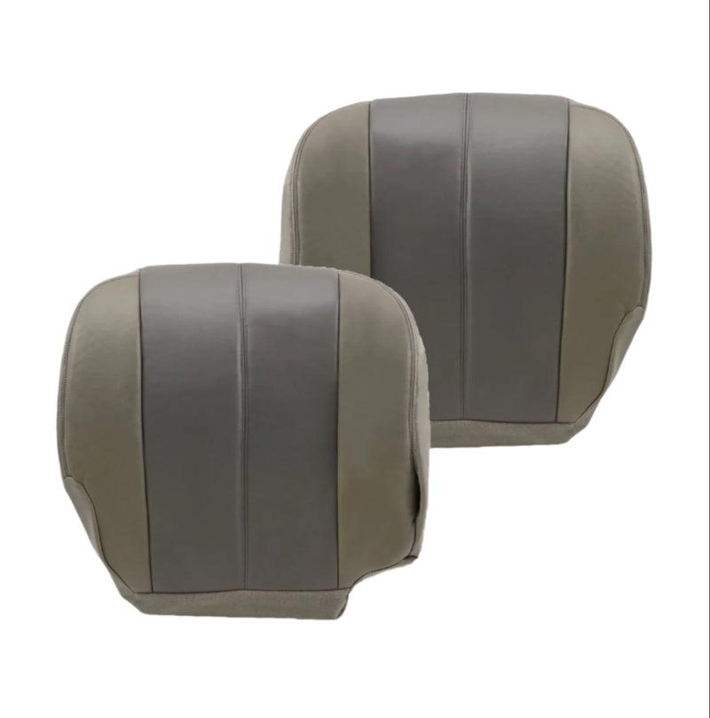 2001 2002 GMC Yukon Denali XL SLT SLE Leather Replacement Seat Cover 2 Tone Gray: Choose From Variation - Auto Seat Replacement