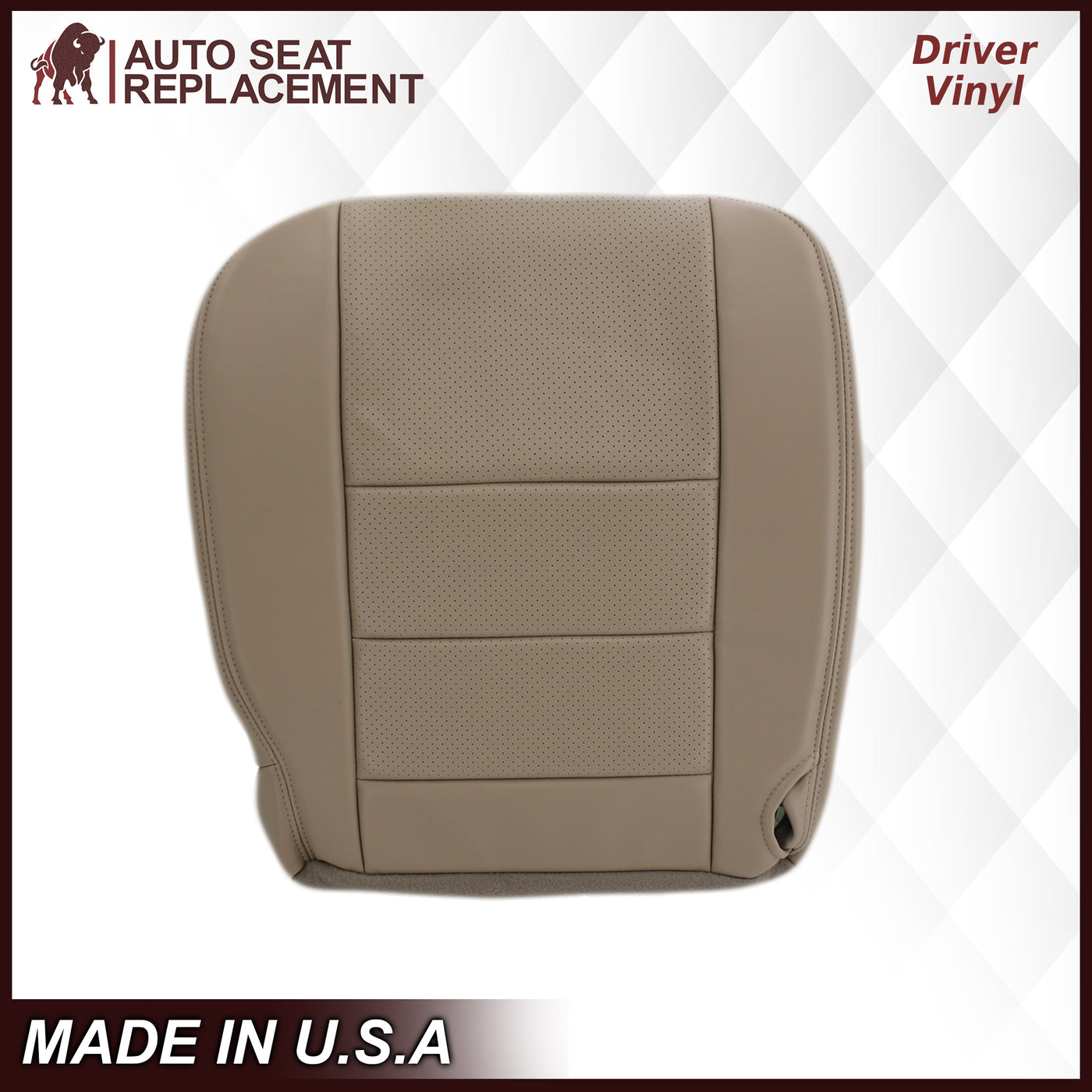2004 Ford F-150 Lariat Leather Seat Cover: Driver Bottom, Tan - Richmond  Auto Upholstery