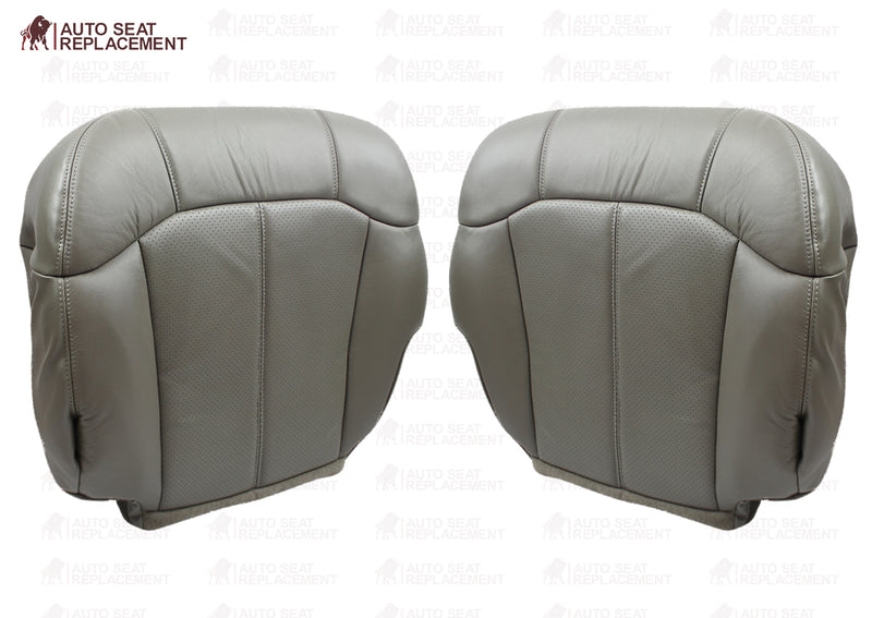 2002 Cadillac Escalade Perforated Seat Cover in Gray: Choose From Variations- 2000 2001 2002 2003 2004 2005 2006- Leather- Vinyl- Seat Cover Replacement- Auto Seat Replacement