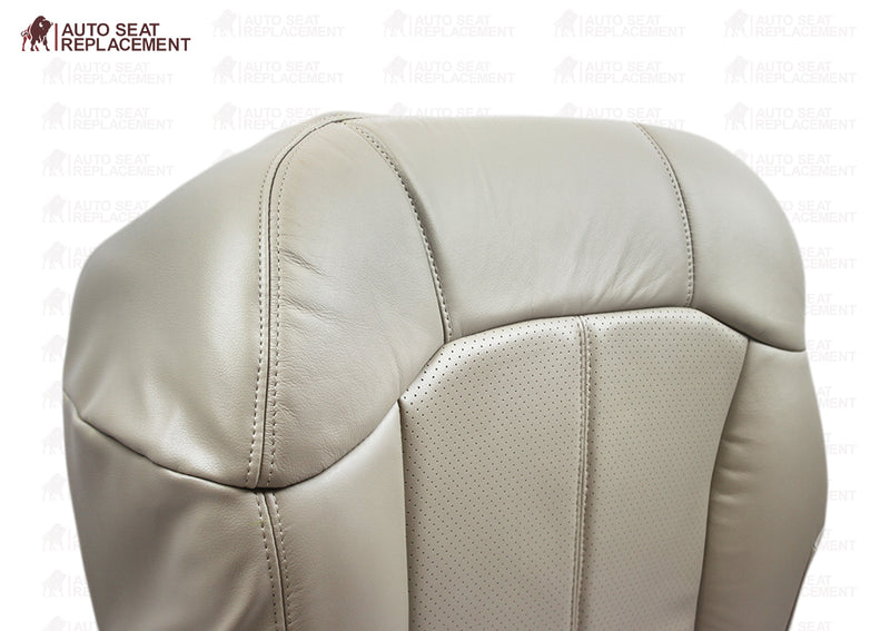 2002 Cadillac Escalade Perforated Seat Cover in Tan: Choose From Variations- 2000 2001 2002 2003 2004 2005 2006- Leather- Vinyl- Seat Cover Replacement- Auto Seat Replacement