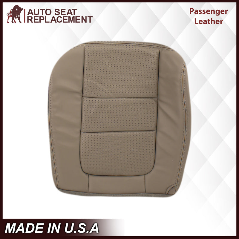 2001 Ford F250 F350 Lariat Perforated Seat Cover in Tan: Choose Leather or Vinyl- 2000 2001 2002 2003 2004 2005 2006- Leather- Vinyl- Seat Cover Replacement- Auto Seat Replacement
