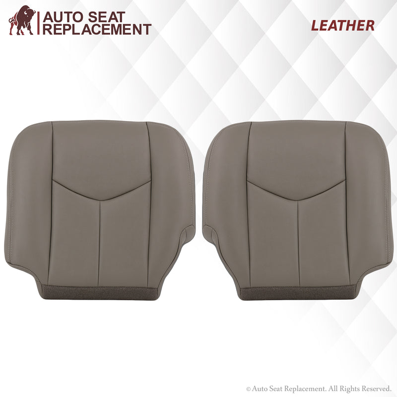 2003-2007 Chevy Silverado/Avalanche Seat Cover In Light Gray: Choose From Variation- 2000 2001 2002 2003 2004 2005 2006- Leather- Vinyl- Seat Cover Replacement- Auto Seat Replacement