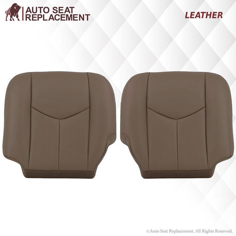 2003-2007 Chevy Silverado/Avalanche Seat Cover in Tan: Choose Leather or Vinyl- 2000 2001 2002 2003 2004 2005 2006- Leather- Vinyl- Seat Cover Replacement- Auto Seat Replacement