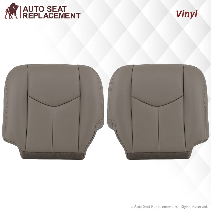 2003-2007 Chevy Tahoe/Suburban Seat Cover in Light Gray: Choose From Variations- 2000 2001 2002 2003 2004 2005 2006- Leather- Vinyl- Seat Cover Replacement- Auto Seat Replacement