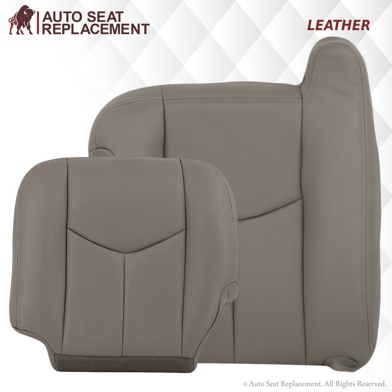 2003-2007 Chevy Silverado/Avalanche Seat Cover In Light Gray: Choose From Variation- 2000 2001 2002 2003 2004 2005 2006- Leather- Vinyl- Seat Cover Replacement- Auto Seat Replacement