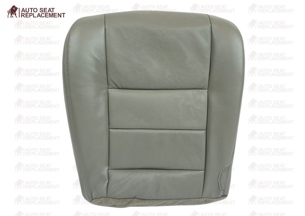 2002 2003 2004 2005 2006 2007 Ford F250 F350 Lariat Bottom Leather Seat Cover Gray- 2000 2001 2002 2003 2004 2005 2006- Leather- Vinyl- Seat Cover Replacement- Auto Seat Replacement