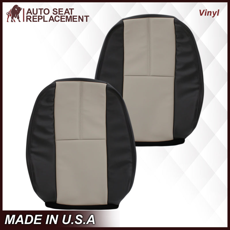 2007-2014 Chevy Silverado Seat Cover In 2tone Gray/Black: Choose From Variation- 2000 2001 2002 2003 2004 2005 2006- Leather- Vinyl- Seat Cover Replacement- Auto Seat Replacement