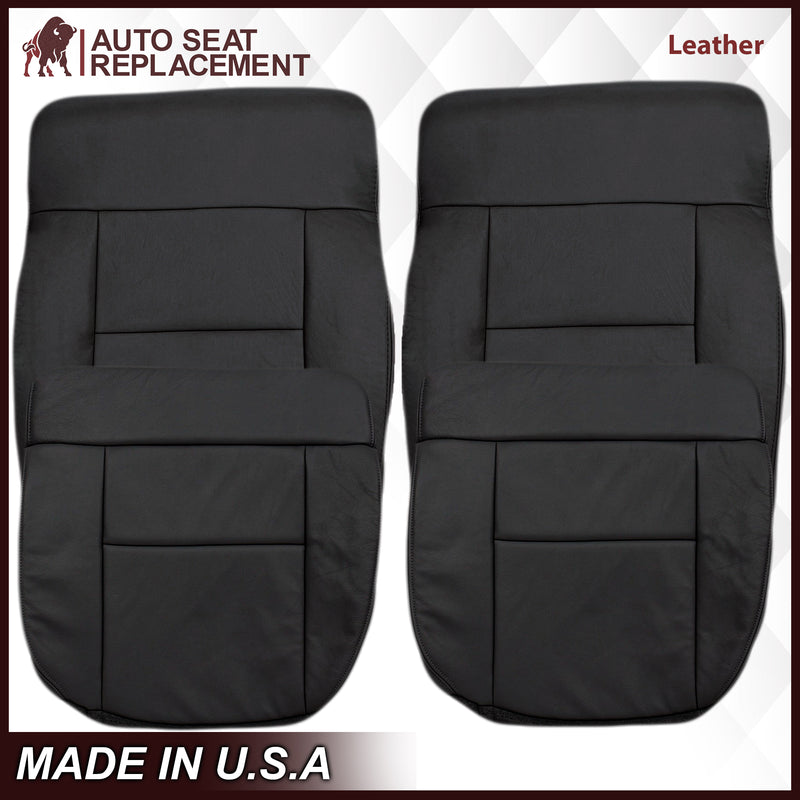 2004-2008 Ford F150 Seat Cover in Black: Choose Leather or Vinyl- 2000 2001 2002 2003 2004 2005 2006- Leather- Vinyl- Seat Cover Replacement- Auto Seat Replacement