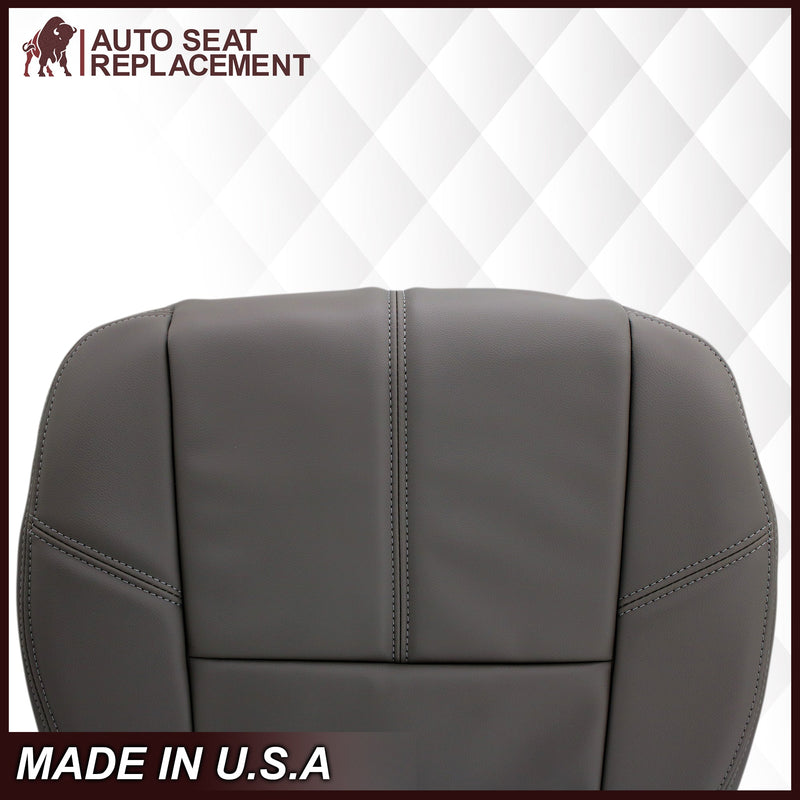 2007-2014 Chevy Silverado & GMC Sierra Work Truck Seat Cover In Dark Titanium Gray: Choose From Variation- 2000 2001 2002 2003 2004 2005 2006- Leather- Vinyl- Seat Cover Replacement- Auto Seat Replacement