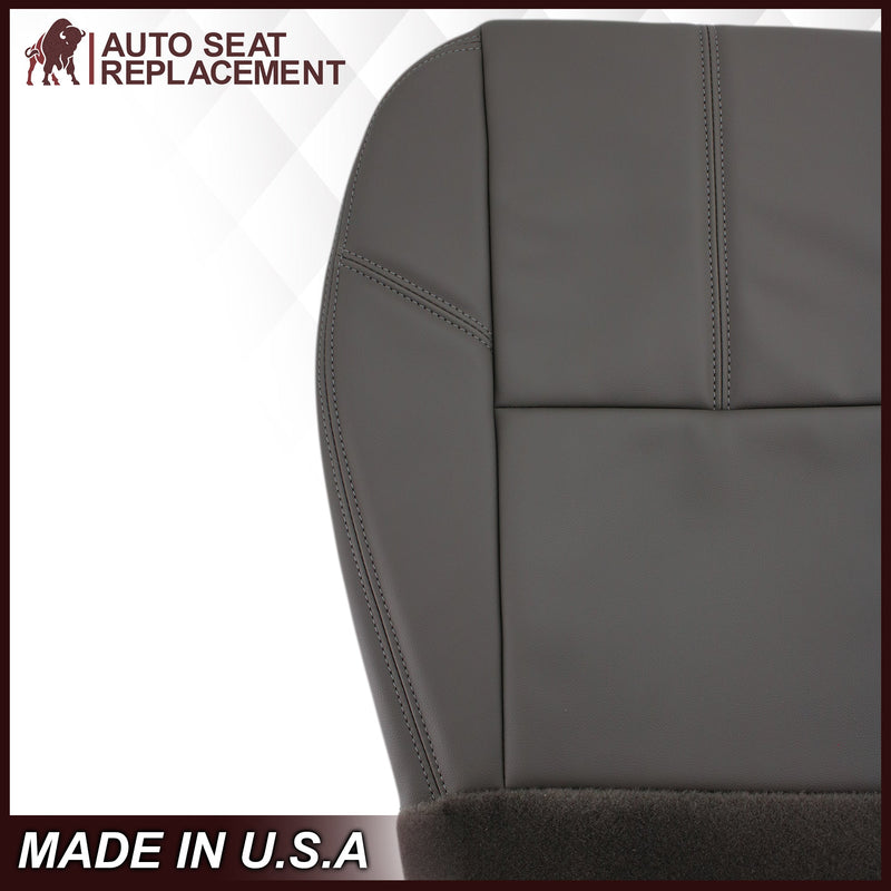 2007-2014 Chevy Silverado & GMC Sierra Work Truck Seat Cover In Dark Titanium Gray: Choose From Variation- 2000 2001 2002 2003 2004 2005 2006- Leather- Vinyl- Seat Cover Replacement- Auto Seat Replacement