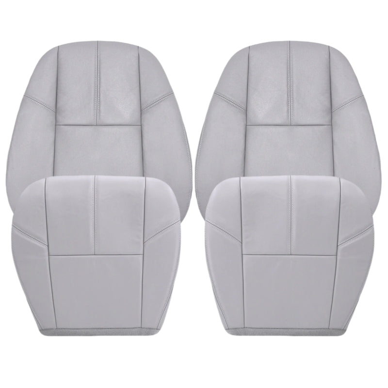 2007-2014 Chevy Silverado Seat Cover In Gray: Choose From Variation- 2000 2001 2002 2003 2004 2005 2006- Leather- Vinyl- Seat Cover Replacement- Auto Seat Replacement
