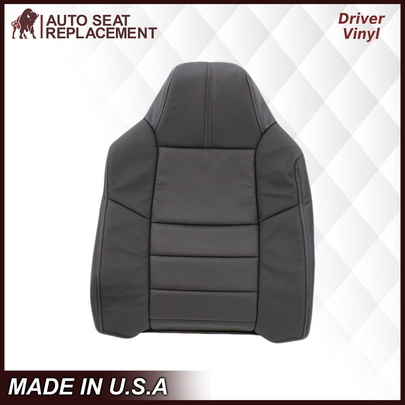 2008-2010 Ford F-250 F-350 F-450 F-550 Lariat Seat Cover in Black: Choose From Variants- 2000 2001 2002 2003 2004 2005 2006- Leather- Vinyl- Seat Cover Replacement- Auto Seat Replacement