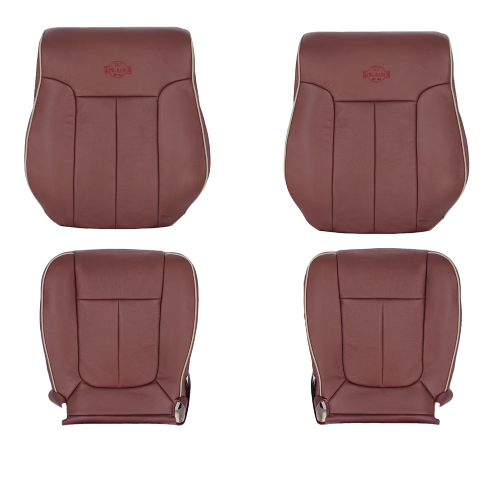 2011-2016 Ford F-250 F-350 F-450 Lariat Seat Cover Replacement in KING RANCH LEATHER: Choose From Variants - Auto Seat Replacement
