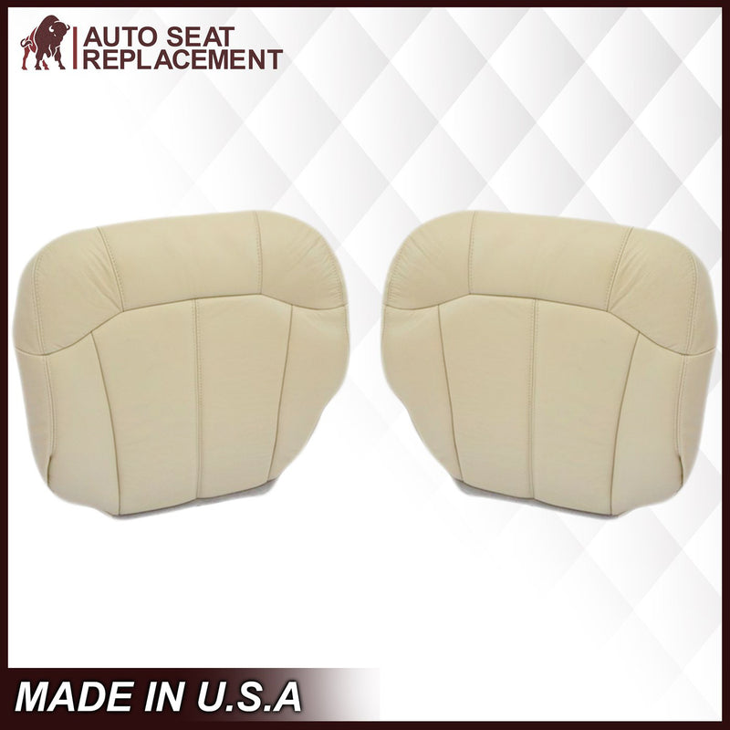 2000-2002 Chevy Tahoe/Suburban Seat Cover in Light Shale Tan: Choose From Variations- 2000 2001 2002 2003 2004 2005 2006- Leather- Vinyl- Seat Cover Replacement- Auto Seat Replacement