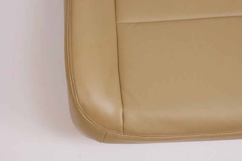 2004 Ford F250 F350 truck Driver Bottom captain chair Leather Seat Cover Tan- 2000 2001 2002 2003 2004 2005 2006- Leather- Vinyl- Seat Cover Replacement- Auto Seat Replacement