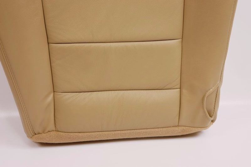 2004 Ford F250 F350 truck Driver Bottom captain chair Leather Seat Cover Tan- 2000 2001 2002 2003 2004 2005 2006- Leather- Vinyl- Seat Cover Replacement- Auto Seat Replacement