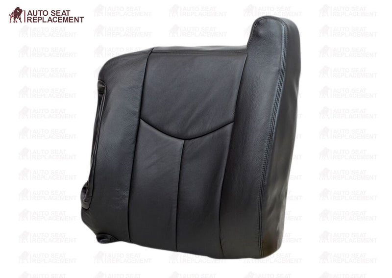 2003 2004 005 2006 Chevy Silverado Top-Lean back-Passenger Seat Cover Dark Gray- 2000 2001 2002 2003 2004 2005 2006- Leather- Vinyl- Seat Cover Replacement- Auto Seat Replacement