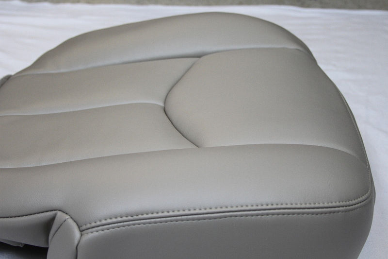 2003 2004 2005 2006 GMC Yukon Seat Cover Light Tan # 522 - Driver Bottom vinyl- 2000 2001 2002 2003 2004 2005 2006- Leather- Vinyl- Seat Cover Replacement- Auto Seat Replacement