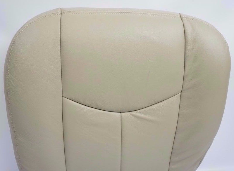 2003-2006 GMC Yukon Leather or Vinyl Seat Cover: Driver & Passenger, Bottom/Top/Lean Back, Tan- 2000 2001 2002 2003 2004 2005 2006- Leather- Vinyl- Seat Cover Replacement- Auto Seat Replacement