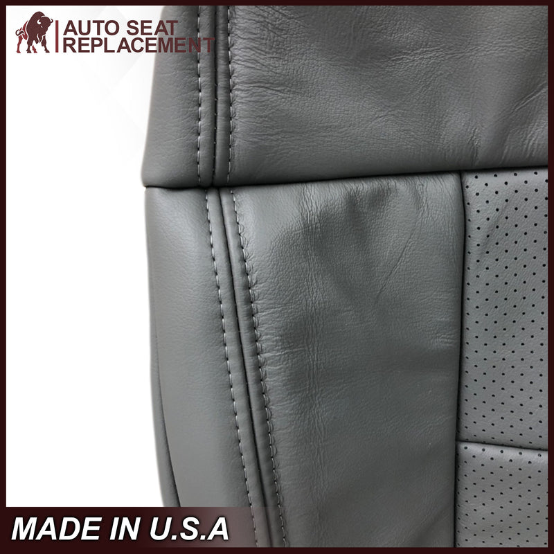 2004-2008 Ford F150 Perforated Seat Cover in Gray: Choose Leather or Vinyl- 2000 2001 2002 2003 2004 2005 2006- Leather- Vinyl- Seat Cover Replacement- Auto Seat Replacement