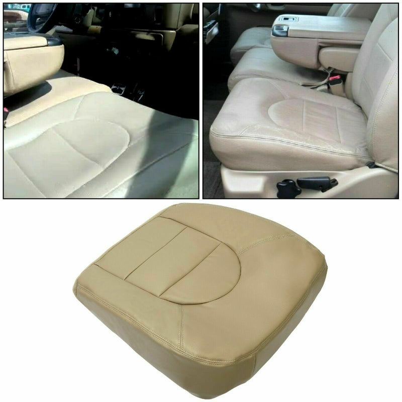 For 2000 Ford F250 F350 Lariat Super Duty Replacement Seat Cover In Tan- 2000 2001 2002 2003 2004 2005 2006- Leather- Vinyl- Seat Cover Replacement- Auto Seat Replacement