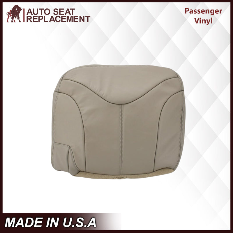 2000-2002 GMC Yukon XL Rear Back Captain Seat 50/50 or Bench Seat 60/40 Bottom Seat Cover Tan - Auto Seat Replacement