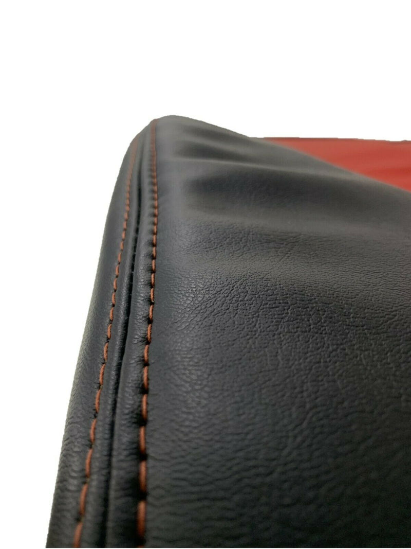 1998-2002 Dodge Ram 1500 2500 3500 in CUSTOM Agate Dark Gray & Red (Red Stitching): Choose From Variation - Auto Seat Replacement