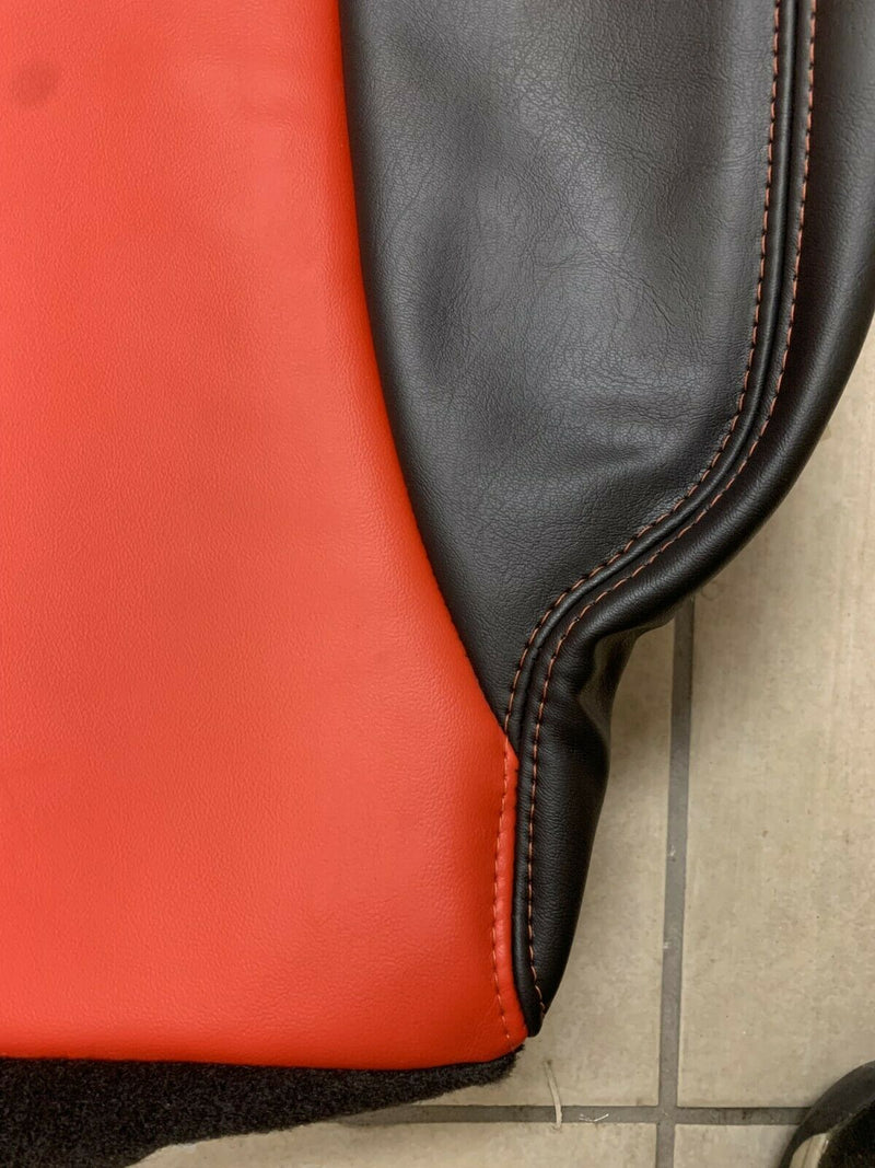 1998-2002 Dodge Ram 1500 2500 3500 in CUSTOM Agate Dark Gray & Red (Red Stitching): Choose From Variation - Auto Seat Replacement
