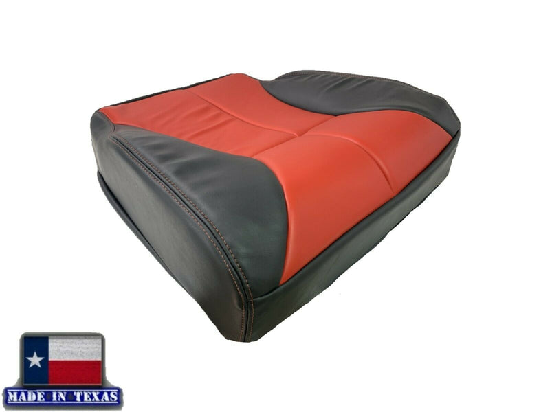 1998-2002 Dodge Ram 1500 2500 3500 in CUSTOM Agate Dark Gray & Red (Red Stitching): Choose From Variation - Auto Seat Replacement