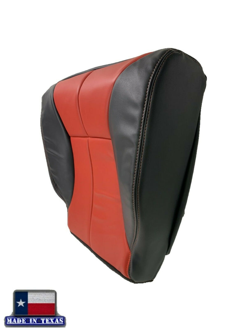 1998-2002 Dodge Ram 1500 2500 3500 in CUSTOM Agate Dark Gray & Red (Red Stitching): Choose From Variation - Auto Seat Replacement
