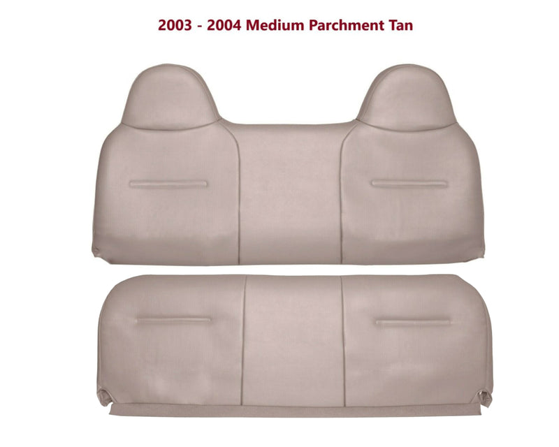 2003-2007 Ford F250 F350 Super Duty XL Work Truck New Front Bench Top & Bottom - Auto Seat Replacement