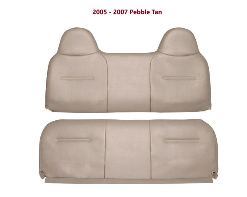 2003-2007 Ford F250 F350 Super Duty XL Work Truck New Front Bench Top & Bottom - Auto Seat Replacement