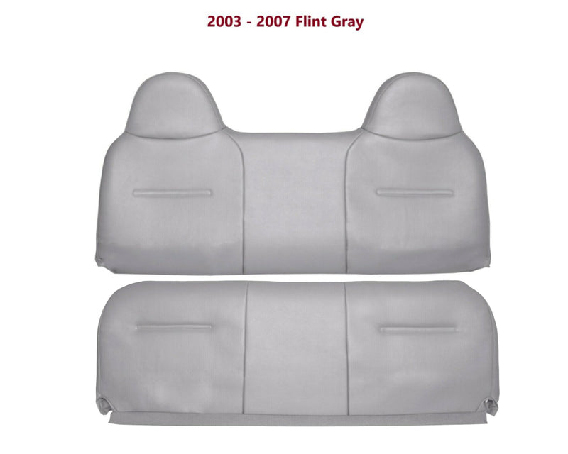 2003-2007 Ford F250 F350 Super Duty XL Work Truck New Front Bench Top & Bottom - Auto Seat Replacement