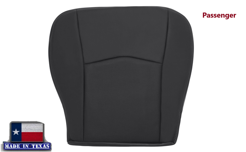 2004-2009 Cadillac SRX Perforated Seat Cover in Genuine Leather Ebony Black: Choose From Variation - Auto Seat Replacement