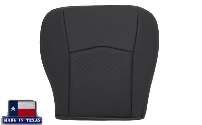 2004-2009 Cadillac SRX Perforated Seat Cover in Genuine Leather Ebony Black: Choose From Variation - Auto Seat Replacement
